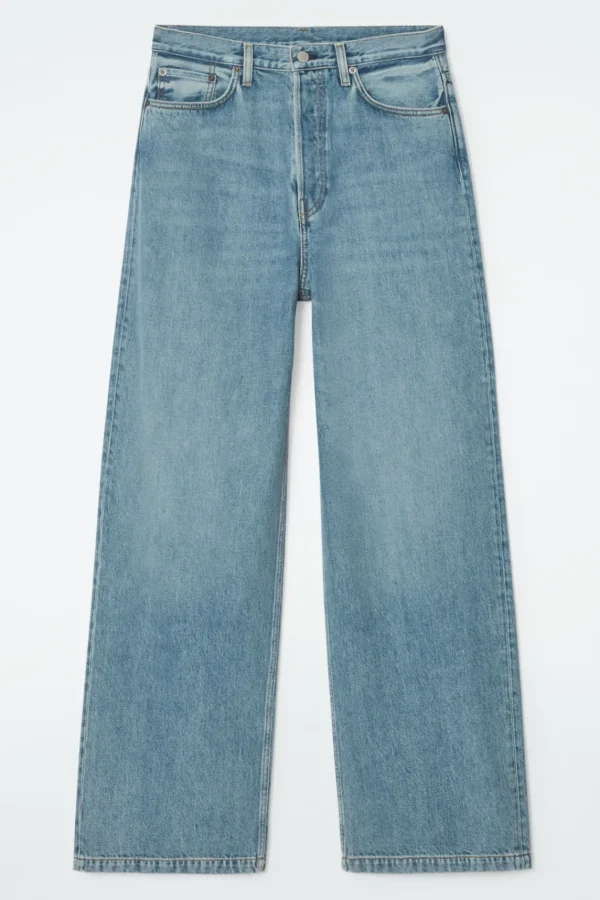 COS VOLUME WIDE-LEG JEANS DUSTY BLUE Discount