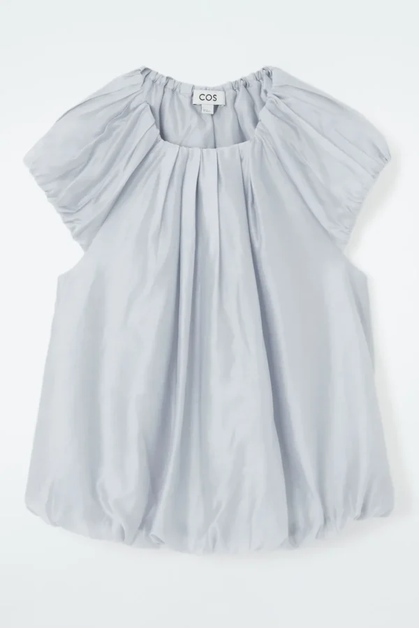 COS VOLUMINOUS PARACHUTE BLOUSE LIGHT BLUE Fashion