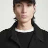 COS WOOL-BLEND BASEBALL CAP BLACK / HOUNDSTOOTH Clearance