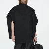 COS WOOL-BLEND CAPE Black Best Sale